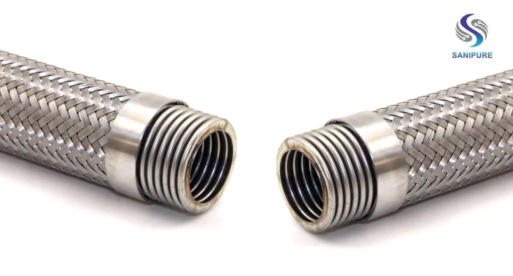 thumbnail image 2 of HFS Stainless Steel Braided Hose - 3/8" Female SAE 96" PTFE Line 3000 PSI 2 of 13